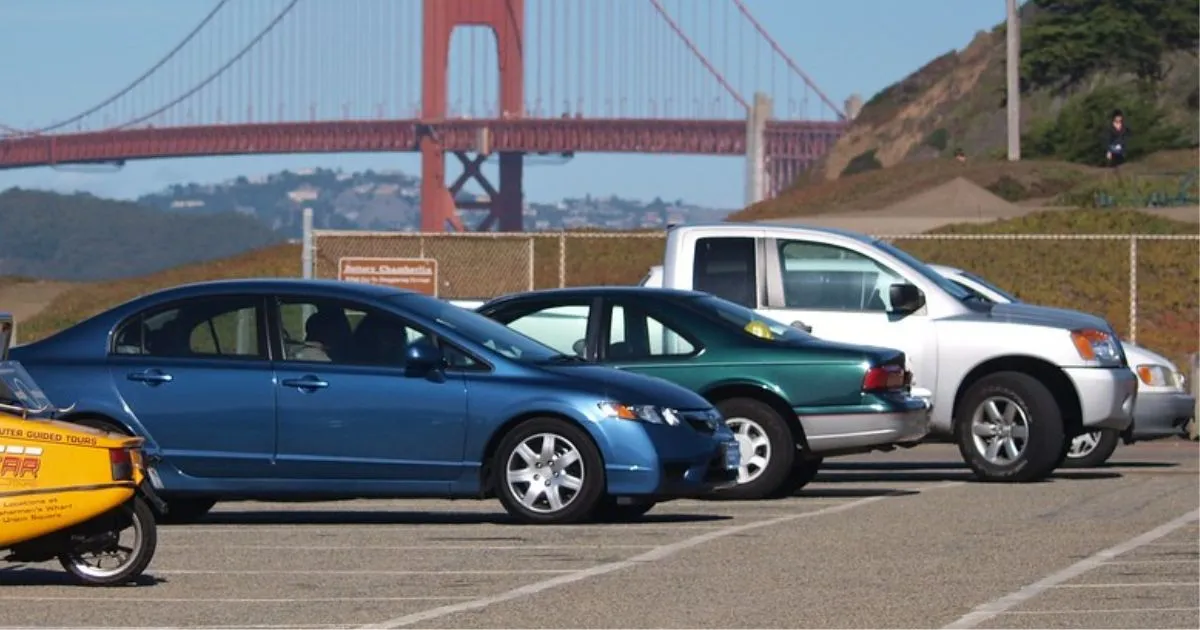 Car Parking At Baker Beach In San Francisco