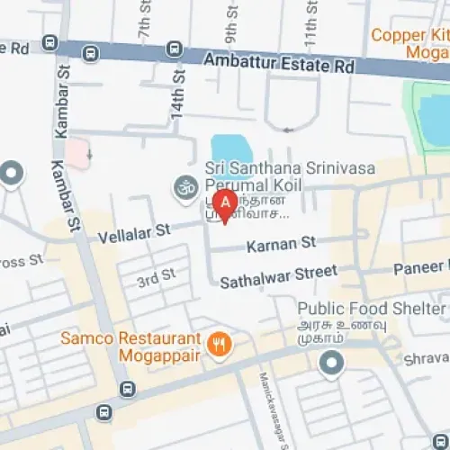 35PC+7XJ, Sathalwar Street, Mogappair, Chennai, Tamil Nadu 600037, India