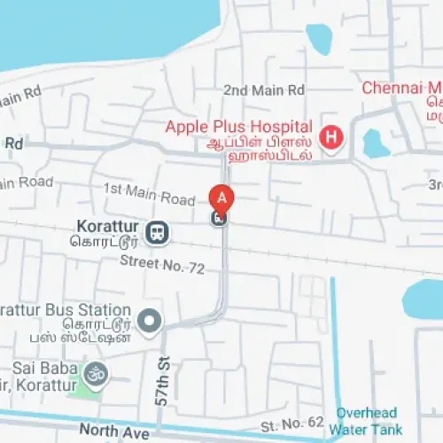 457P+F57, Korattur Railway Station Subway Rd, Gandhi Nagar, Korattur, Chennai, Puthagaram, Tamil Nadu 600080, India