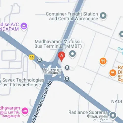 46WC+382, Madhavaram Terminal, J Garden, Madhavaram, Chennai, Tamil Nadu 600060, India