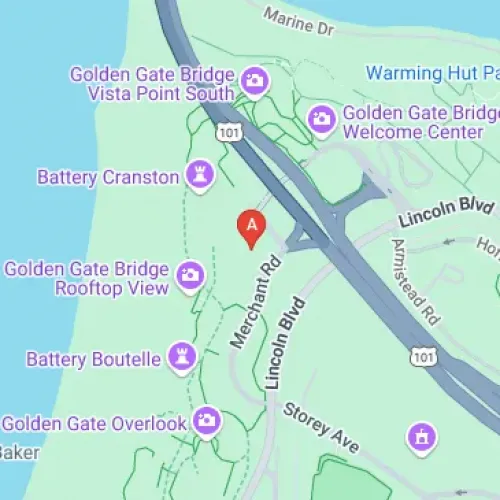 Batteria Cranston Rd, San Francisco, CA 94129, Stati Uniti