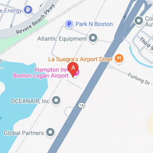 Aparcamento do aeroporto de Boston Logan Aparcadoiro selecto en Hampton Inn - Valet - Descuberto - Revere