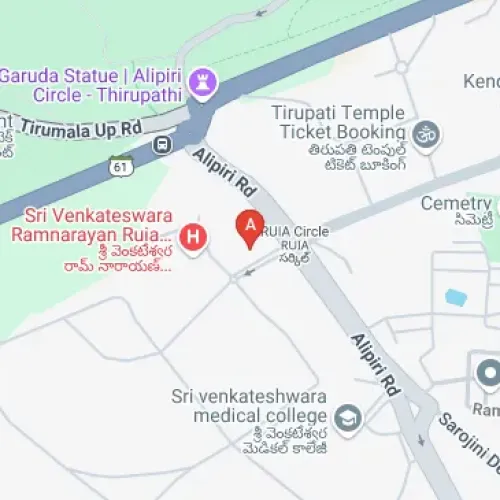 JCV4+WM, Alipiri Gate, Sri Padmavati Mahila Visvavidyalayam, Tirupati, Andhra Pradesh 517507, India