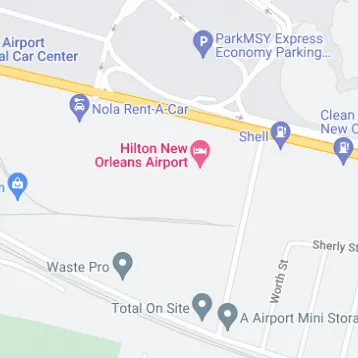 Louis Armstrong New Orleans Airport Parking Hilton New Orleans Airport - Self Park - Uncovered - Kenner