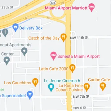 Miami Airport Parking Crowne Plaza Miami International Airport - Self Park - Uncovered - Miami