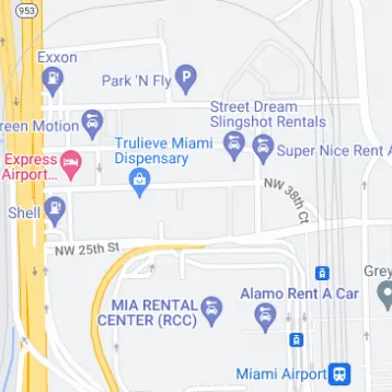 Miami Airport Parking Economy Parking Mia - Self Park - Uncovered - Miami