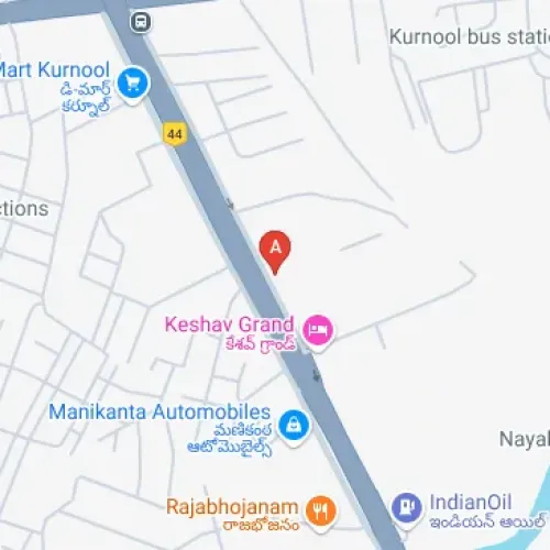 R2CF+99G, Apsrtc training college compound, Bangalore - Hyderabad Hwy, near Bellary Chowrasta Road, Mahaveer nagar, Kurnool, Andhra Pradesh 518004, India