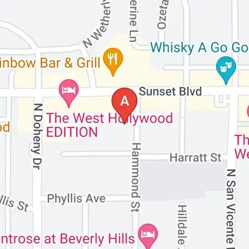 Sunset Blvd - Day, West Hollywood Car Park