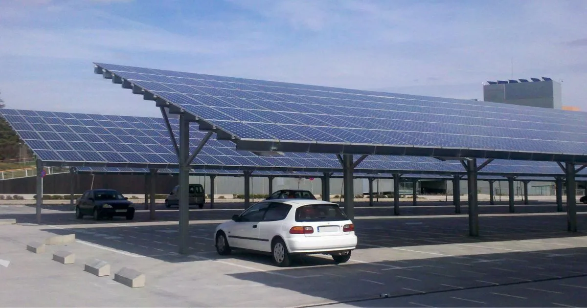 The PV Solar Parking Station Somewhere In The World