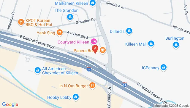 1721 E. Central Texas Expressway (US 190), Killeen, TX 76541, United States 1721 E. Central Texas Expressway (US 190), Killeen, TX 76541, United States