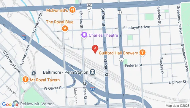 21 E Lanvale St, Baltimore, MD 21202, United States 21 E Lanvale St, Baltimore, MD 21202, United States