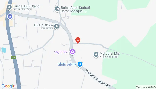 HCJ2+29F, Balipara Road, Trishal, Bangladesh