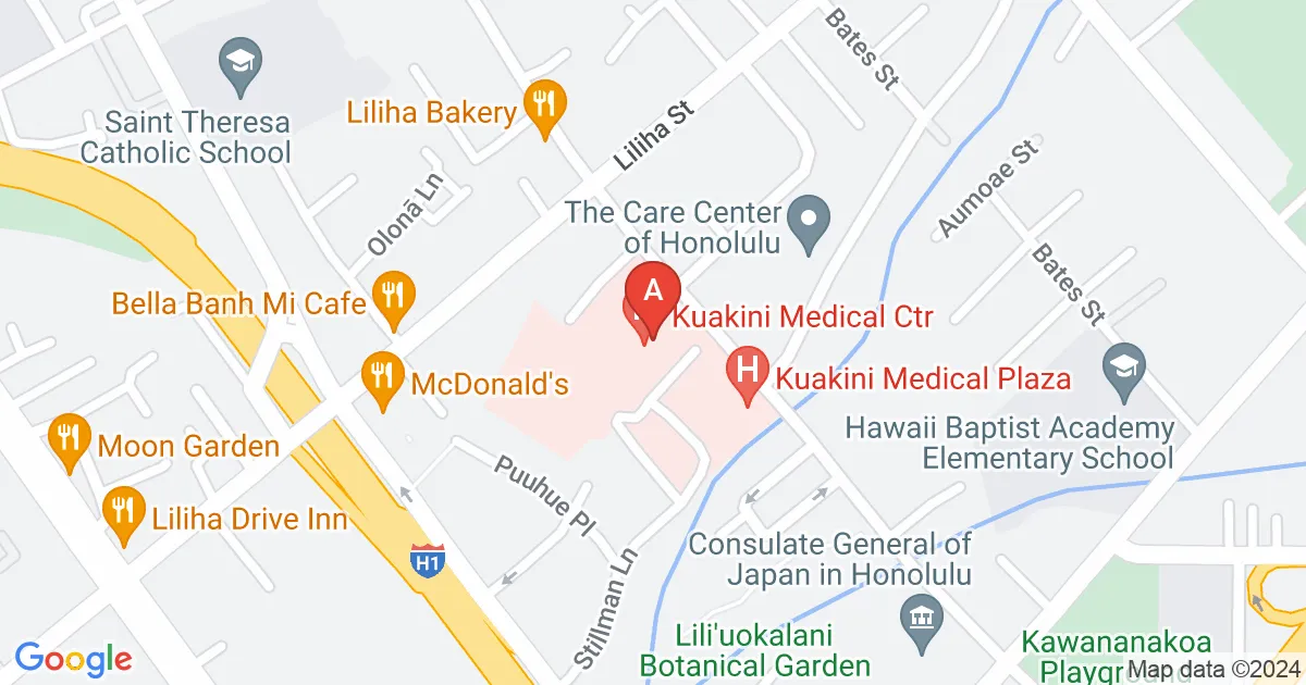 Kuakini Medical Center, Honolulu Car Park