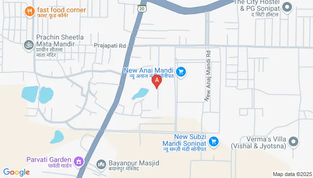 X2C6+3XX, NH334B, Sector 25, Sonipat, Haryana 131304, India X2C6+3XX, NH334B, Sector 25, Sonipat, Haryana 131304, India